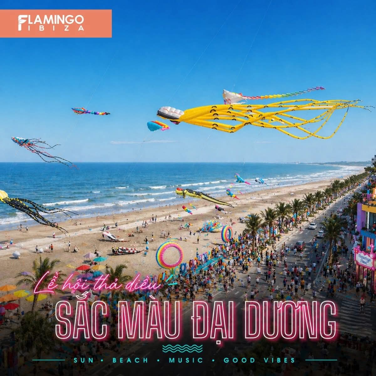 Phố Flamingo về đêm lung linh